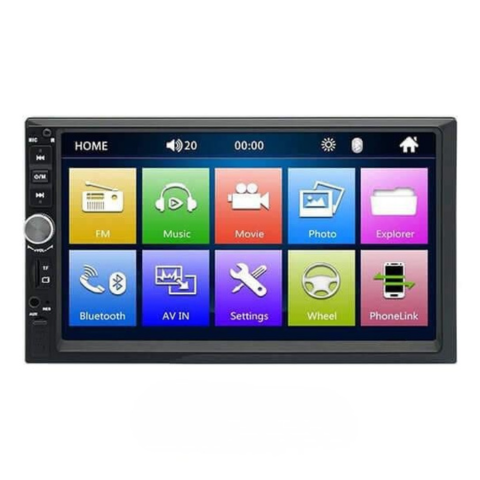 Système Multimédia Voiture — Écran Double Din & Lecture Vidéo HD
