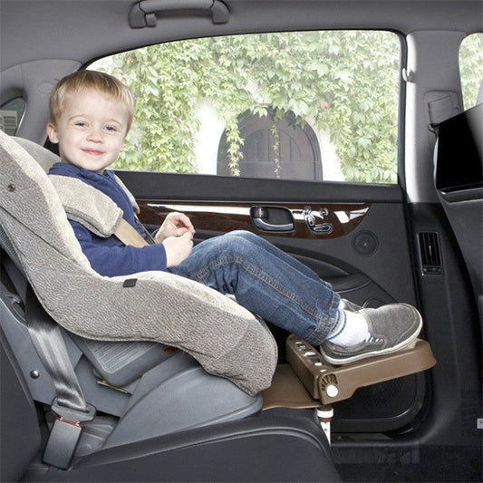 Reposa-pies ajustable y plegable para asiento de auto infantil — Confort y apoyo en viaje 