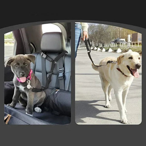 犬用調整可能なセキュリティストラップ – 車専用 