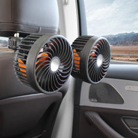 Ventilator Auto cu Două Capete — Reîncărcabil și Orientabil 